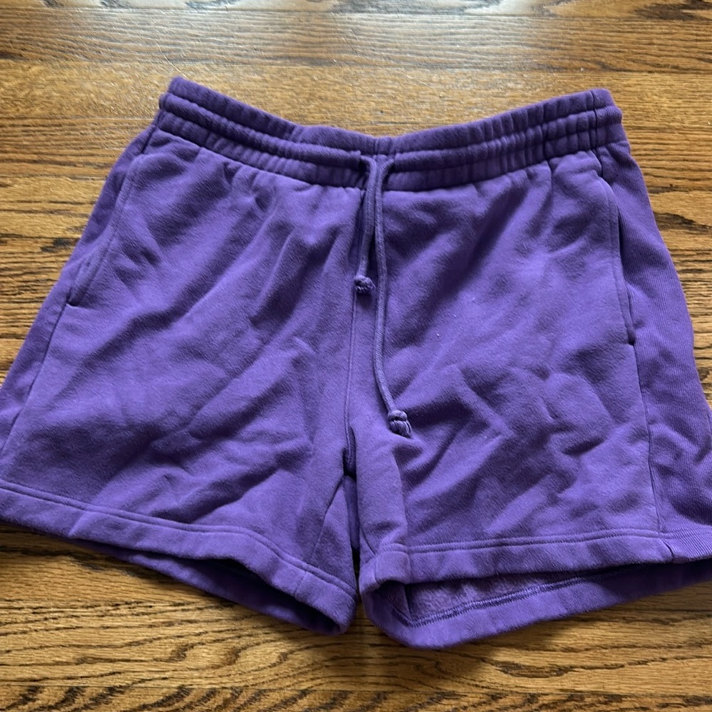 Aritzia Purple Sweatshorts